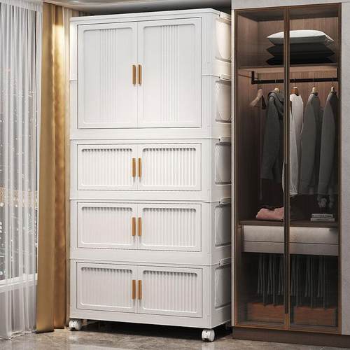 儿大童衣橱收纳柜子客厅可折叠室收衣纳柜卧容量简易宝宝柜多功能