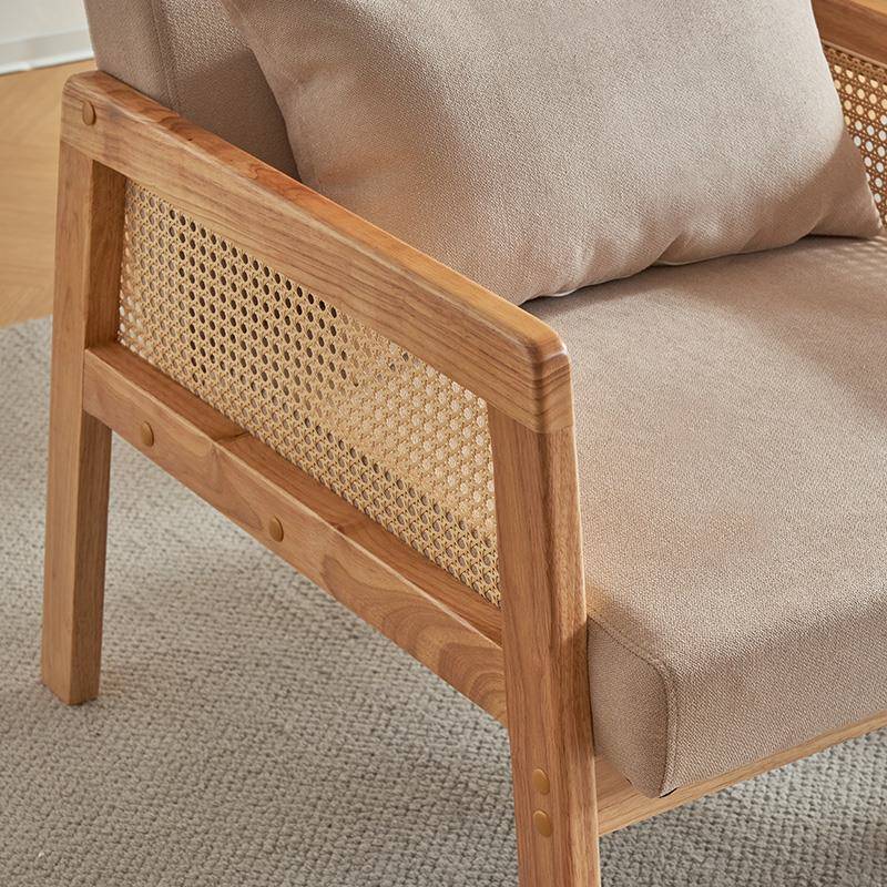 单人沙发椅实木阳休休闲椅台客厅家用椅子室懒人032_2小型卧息靠