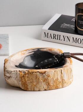 烟式奢高档样品屋展示中心木化石灰缸创意家用酒店办公灭烟华缸欧