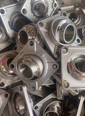 不锈钢外球面轴承带方形座SU0CF0  2042 2052无品牌/06 207 208 2