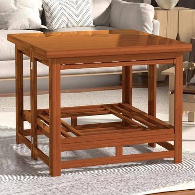 新款湖南楠竹烤桌子家用客厅折叠餐烤桌火架正方形取可暖火桌