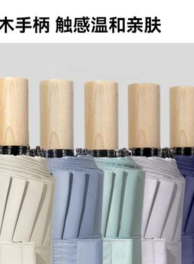 防太麻两里1学6骨黑胶太阳伞防晒紫外线雨伞生晴TML-201-雨用复古