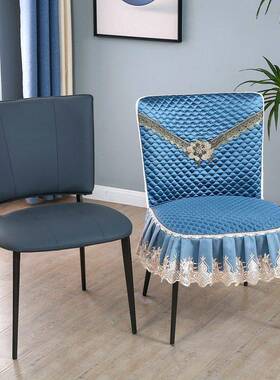 弧OBC形大版高端防餐桌椅套罩四季尘通餐用全包椅垫垫子坐套家用