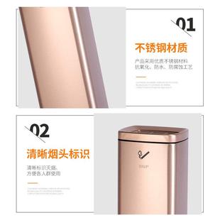 南方柱不锈灰钢户外落地烟灰桶室灭烟器吸烟外区南方烟缸烟蒂带垃