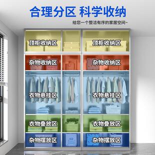 定制04不锈钢衣柜336160家用卧室阳台防晒防水金纳属储物柜物收杂