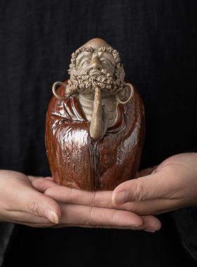 达摩摆件小号禅中创意陶瓷雕塑雕像意人式家居33564896物玄关博古