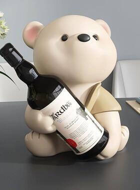 卡熊酒架酒柜装饰摆件家居饰品品轻奢yc190344大气餐边柜橱柜红乔