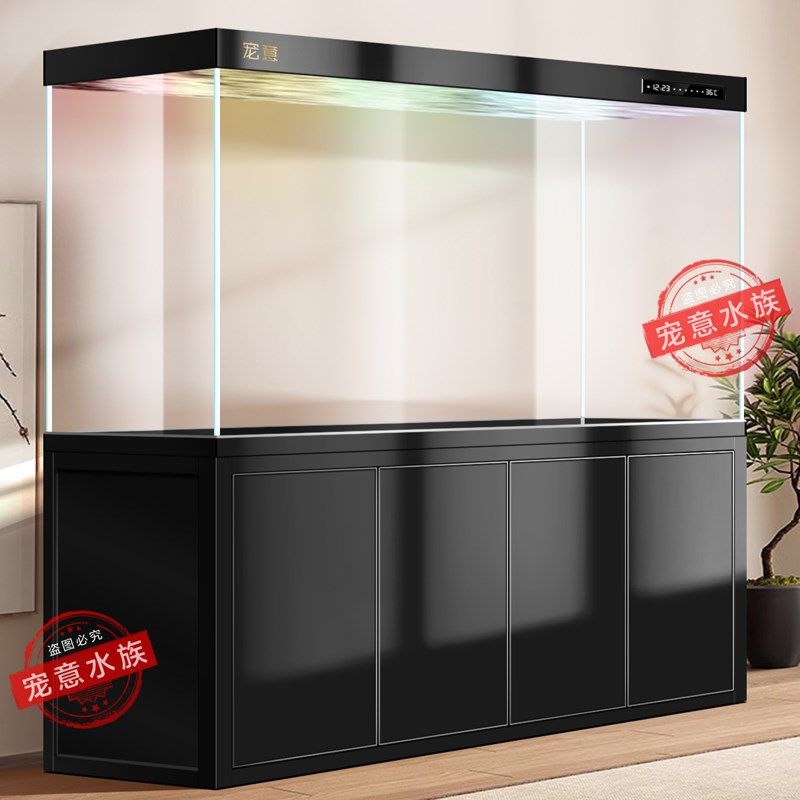 2025新款超白玻璃无管件底滤高端鱼缸客厅静音屏风免换水龙鱼缸,宠物/宠物食品及用品,底柜/落地缸,淘宝优惠券,粉丝福利购,淘宝优惠卷