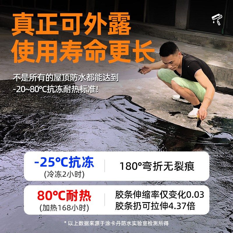 油性聚氨酯防水涂料屋顶补漏材料沥青柏油膏天沟专用裂缝灌缝堵漏