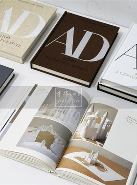 布面质感AD艺术装饰真书样板间售楼处侘寂风黑白英文软装饰品摆件