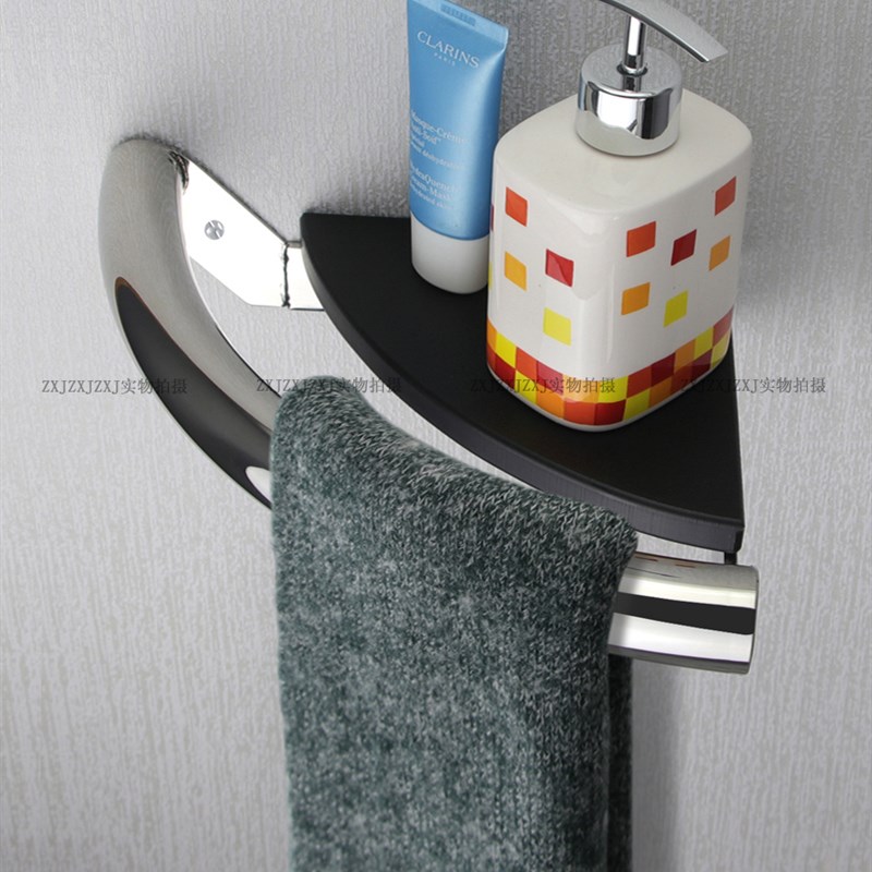 304淋浴房置物架 化妆室老人无障碍安全扶手 浴室三角架不锈钢