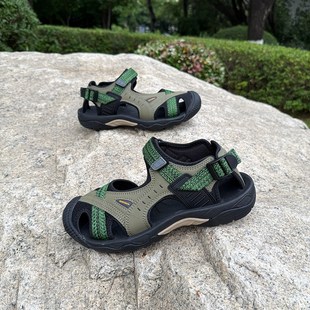 魔术贴包头凉鞋 护趾防滑儿童溯溪沙滩鞋 男女 户外运动登山凉鞋 夏季