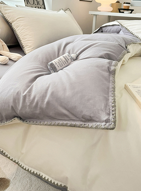 高级感全棉被套单件纯棉被罩2米双人200x230宿舍1.5米单人150x200