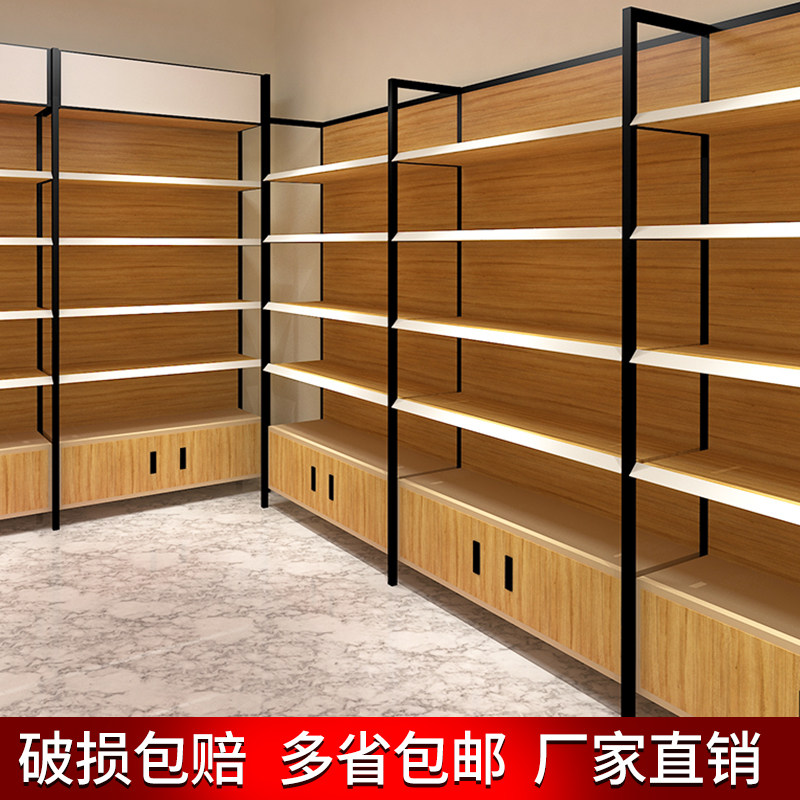 带灯箱地柜超市货架母婴店文具店便利店货架随意调