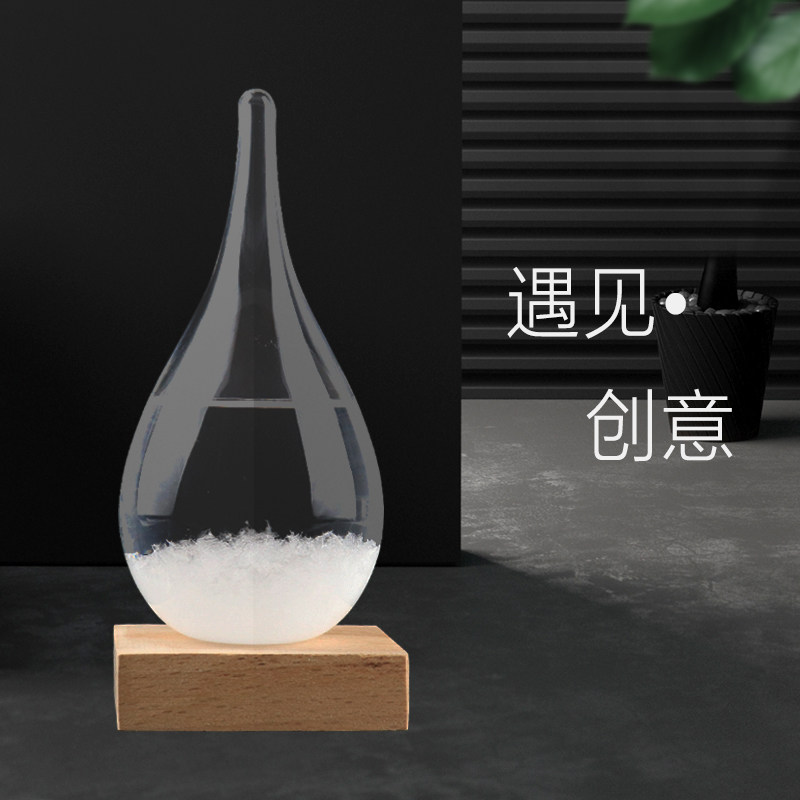 天气预报瓶风暴瓶子气象创意小工艺客厅酒柜电视柜