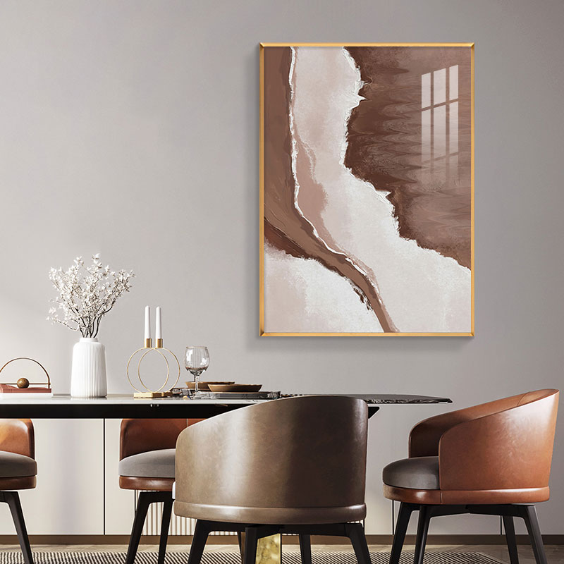 抽象电表箱装饰画侘寂风竖款推拉遮挡盒电闸弱配电箱客厅挂画