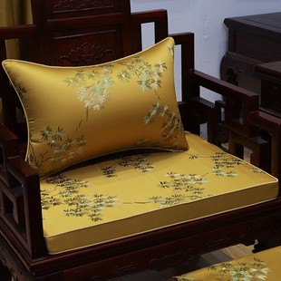 红木沙发坐垫实木家具罗汉床垫加厚棕垫防滑木头沙发垫定制