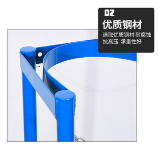 气瓶固定架乙炔瓶氮气瓶钢瓶架气瓶支架安全架单瓶瓶罐固定架子
