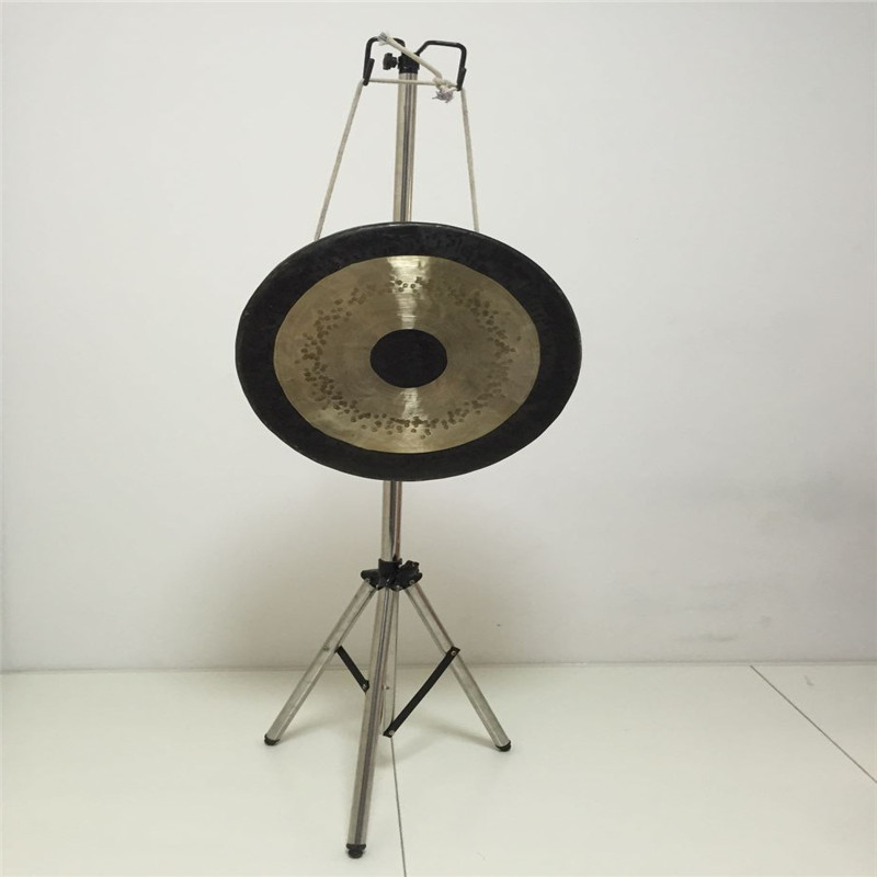 秦腔专用勾锣架加厚不锈钢铜锣架挂勾锣架升降折叠醒狮锣架大锣架