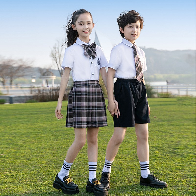 幼儿园园服春秋小学生校服班服学生装学院风儿童衬衣套装加工定制