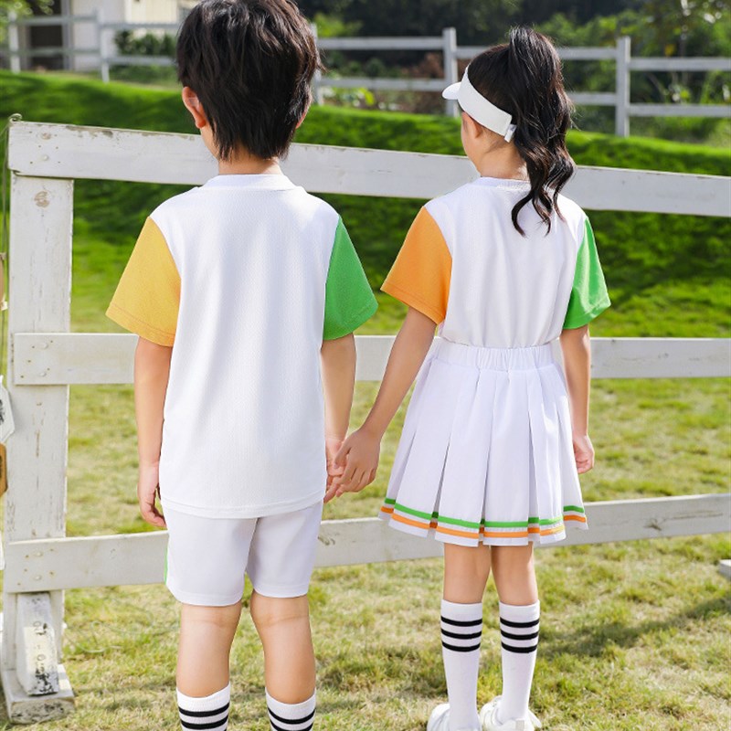幼儿园园服夏装运动儿童校服小学生班服六一节啦啦操表演服套装