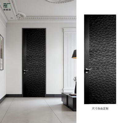 冰裂纹实木雕刻肌理板客厅卧室沙发电视背景墙护墙板波浪板可定制