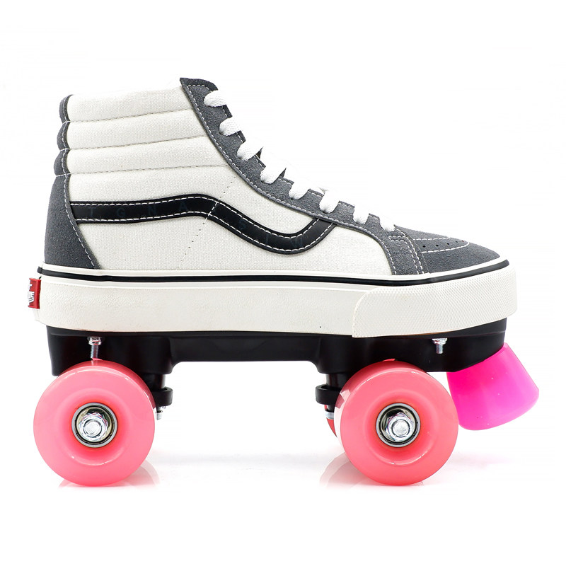 双排轮滑鞋成人四轮溜冰鞋双排轮男女儿童旱冰鞋刷街休闲室内滑冰