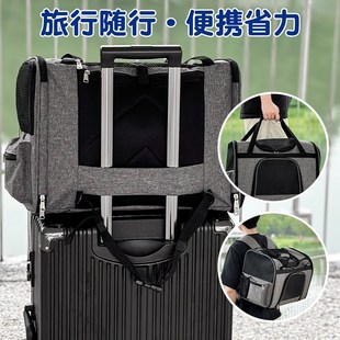 宠物包外出透气便携大容量户外旅行车载狗包可折叠猫包狗双肩背包