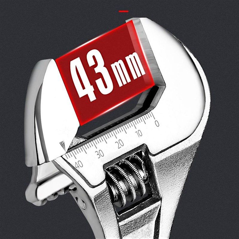 开拓活动扳手多功能工具大开口万能活口管钳万用8 10 12寸板子