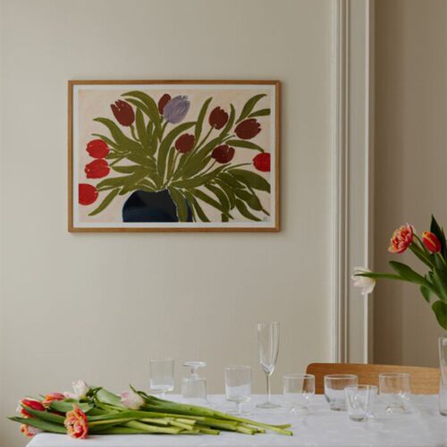 花朵宅寂风装饰画l沙发背景卧室客厅餐厅花瓶现代简约挂画床头壁