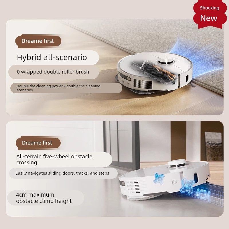 追觅S40 增强版扫地机器人自清洁双机械臂扫拖一体上下水版官翻机