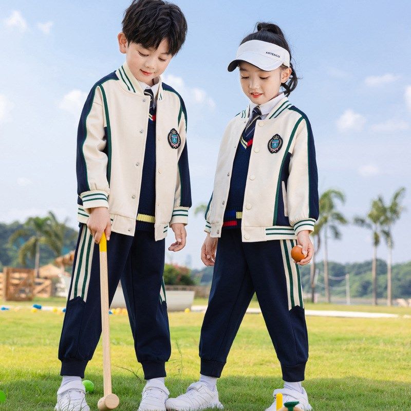 儿童棒球服校服套装小学生春秋套装D夏款四件套春季幼儿园园服班