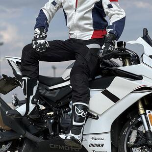 berik大眼夏季骑行裤男摩托车网眼透气防摔赛车裤拉力裤休闲男裤