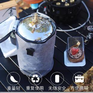 户外车载304不锈钢瓦斯瓶可充气循环罐可携式野餐露营燃料小空罐