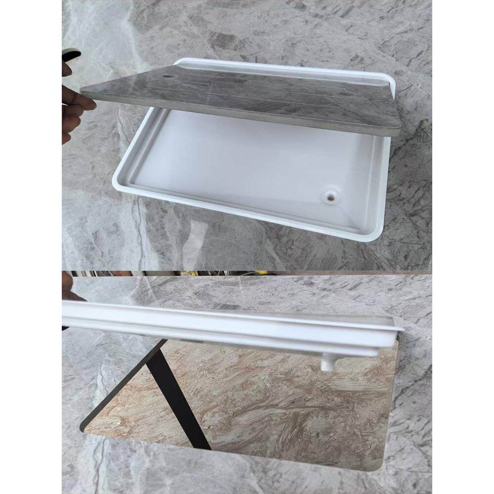 中式托盘大理石家用鸡翅木红木岩板茶几办公桌椅组合茶盘配件大全