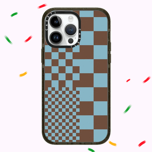iphone15plus保护套14防摔13pro透明限定12情侣11 韩国CASETIF艺术家白粉条纹适用苹果16promax壳新款