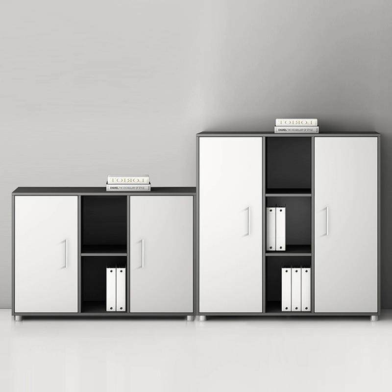 木质办公室资料档案文件柜简约现代风矮柜储物柜 地柜打印机柜子