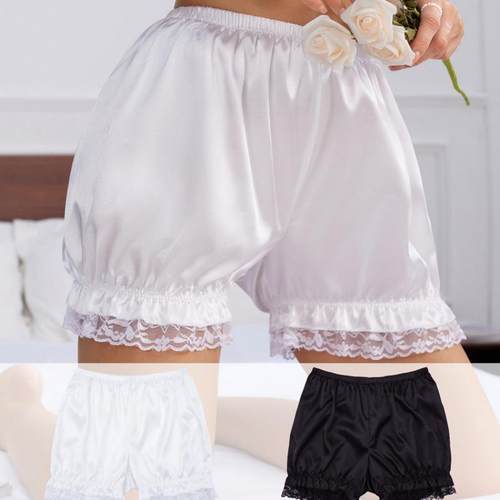 欧美外贸蕾丝花边Lolita蓬蓬南瓜灯笼短裤显瘦防走光打底安全裤女