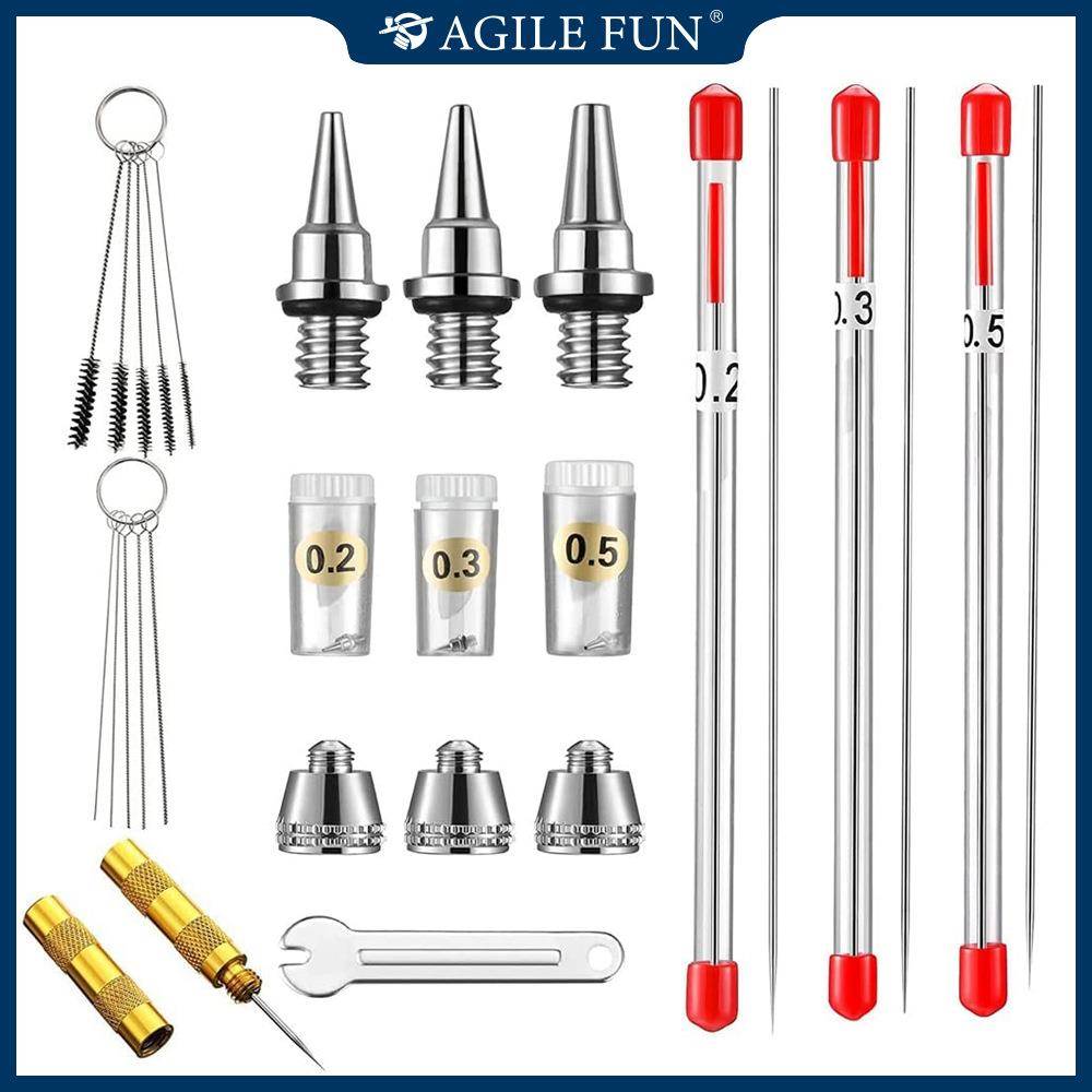 喷笔笔嘴笔针HD130/180笔咀国产喷笔零配件131喷嘴0.2/0.3/0.5mm