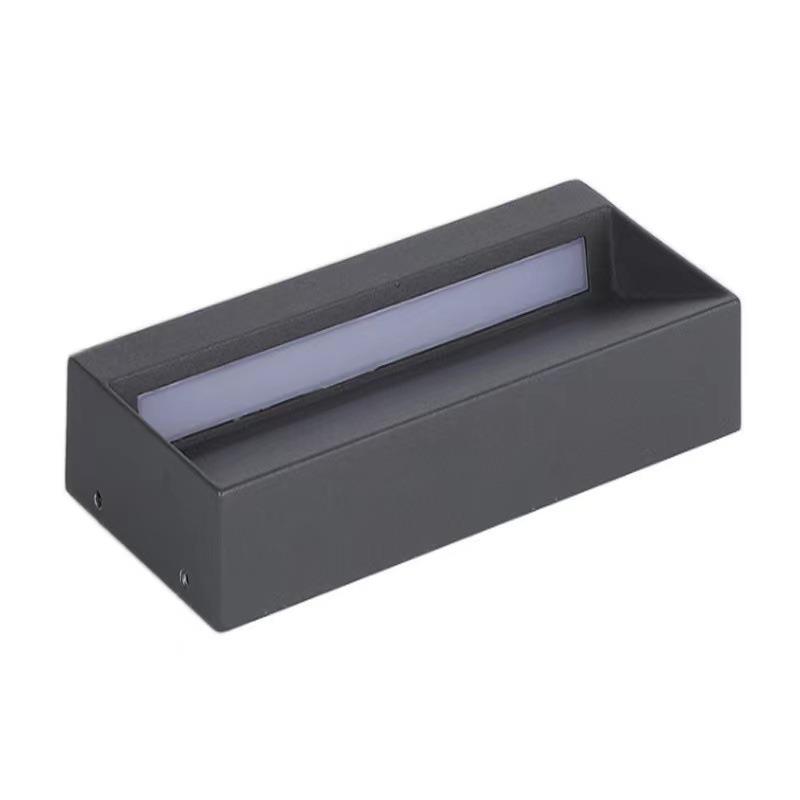 地脚灯明装led户外防水壁灯圆形人体感应夜灯台阶灯楼梯踏步灯