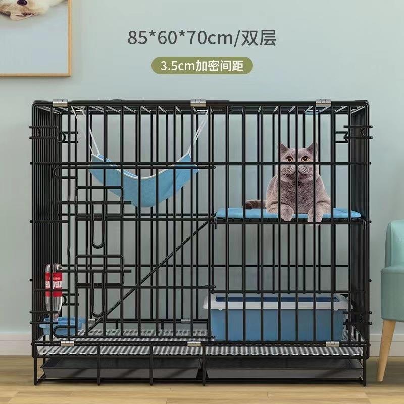 猫笼子家用双层猫笼猫别墅多层猫笼子室内带厕所加密便携小型猫笼
