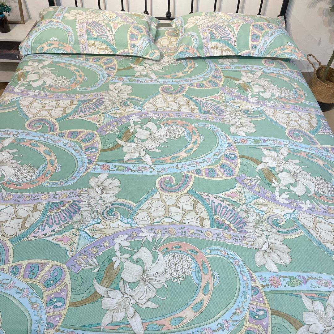 xyt宝妈家新款夏凉竹纤维凉席空调席床单枕套双人床上用品三件套