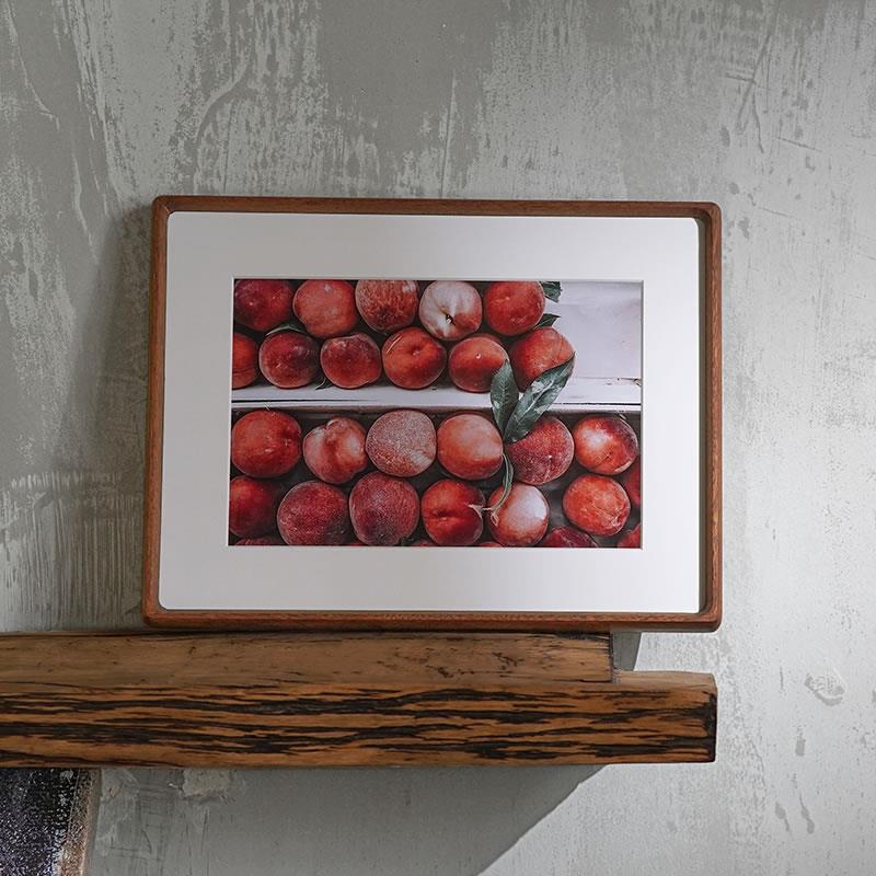 V45O实木圆角画框定 制打印照片挂墙装裱大字画相框24婚纱照片框1