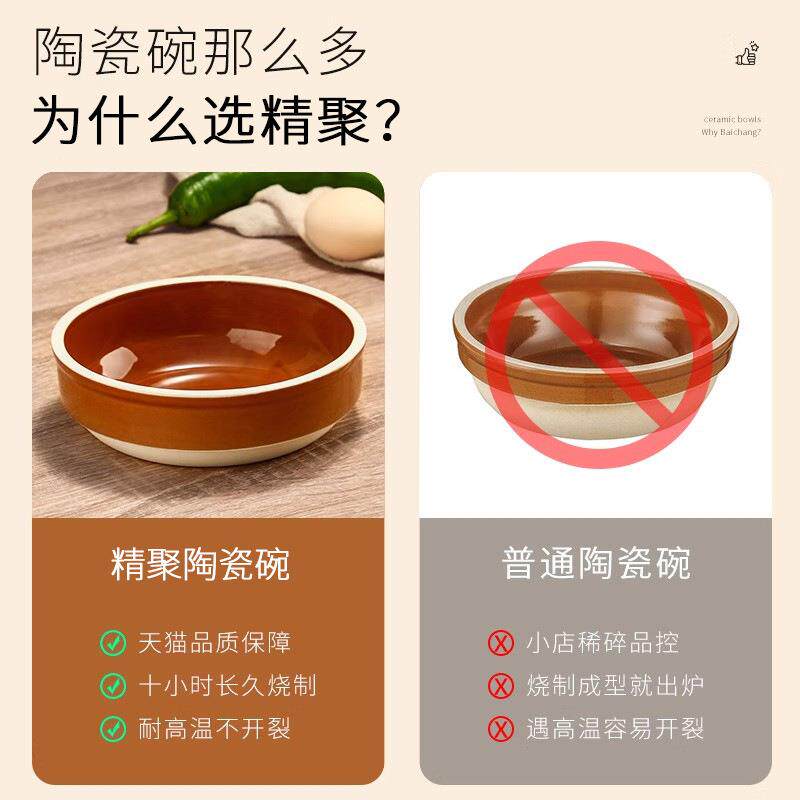 蒸蛋碗老式紫砂土复古耐高温陶瓷碗饭店蒸饭钵仔碗梅菜扣肉专用碗