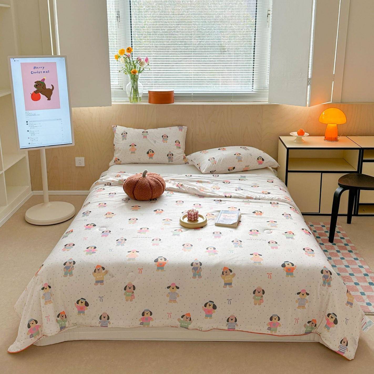 爆款儿童A类冰激凌凉感冰丝夏被可机洗夏季婴幼儿宝宝夏凉空调被