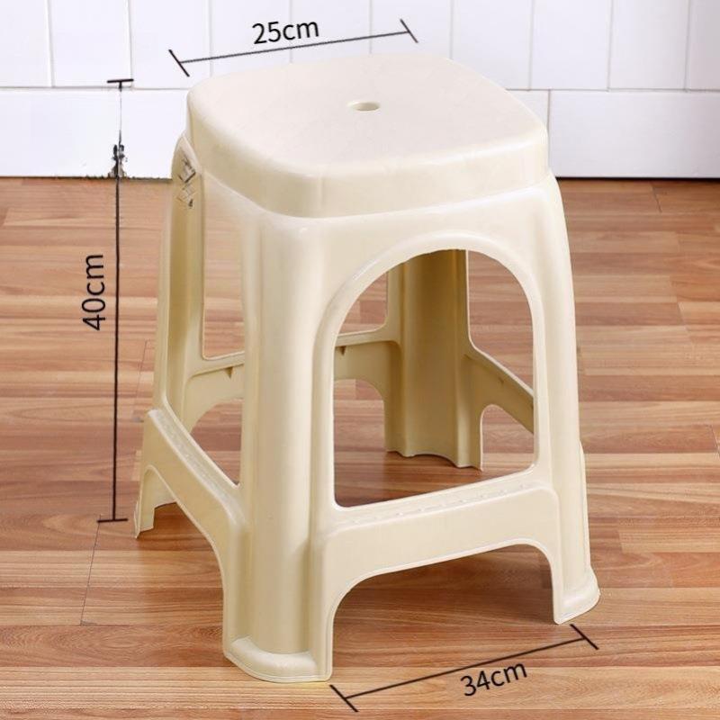 家用登高凳子方圆凳40cm45cm高熟胶方凳板凳熟胶大号朔料熟料便携