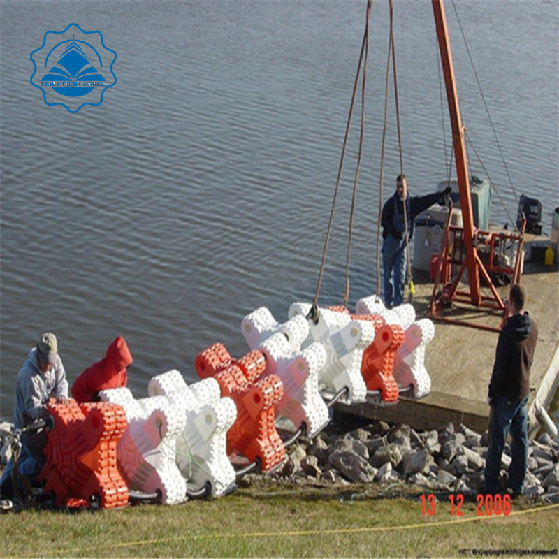 码瑞纳厂家海上防浪堤垃圾屏障防浪桶抗大风吹塑防浪带
