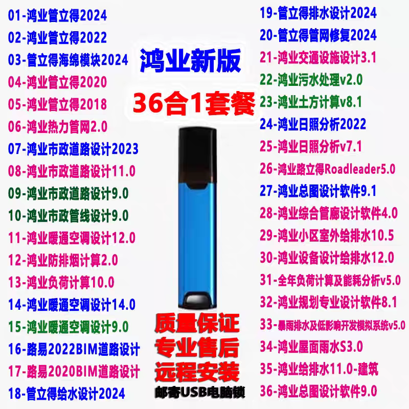 鸿业市政道路设计软件加密狗锁