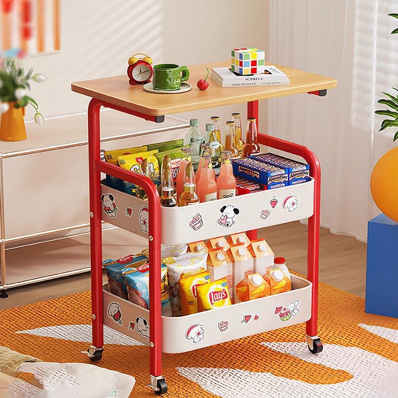 多巴胺零食小推车置n物架客厅落地移动沙发边几桌子床头收纳架碳,住宅家具,移动边几/推车,淘宝优惠券,粉丝福利购,淘宝优惠卷