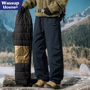 羽绒棉裤 工装 男2025冬季 新款 WASSUP 户外防寒保暖休闲裤 UOSNE美式